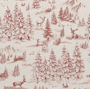 Sarja estampa digital toile de jouy renas