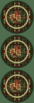 Sarja impermeável estampa digital sousplats natal elegance