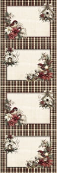 Tricoline estampa digital americano natal vintage 