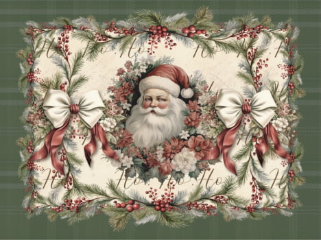Tricoline estampa digital americano papai noel 
