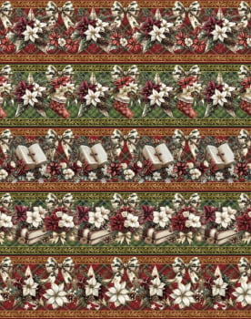 Tricoline estampa digital barrado natal de fé - CORTES 0,55m x 1,50m 