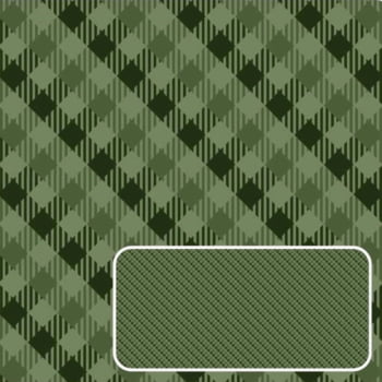 Tricoline estampa digital xadrez enviesado vintage verde 