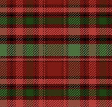 Tricoline estampa digital xadrez tartan escocês vermelho e verde