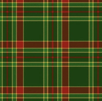 Tricoline estampa digital xadrez tartan verde com frisos vermelho Tricoline estampa digital xadrez tartan verde com frisos vermelho