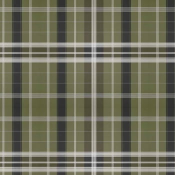 Tricoline estampa digital xadrez tartan verde oliva