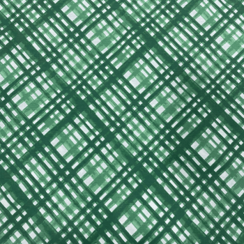 Tricoline estampado xadrez enviesado verde