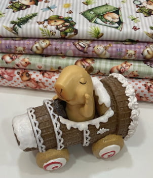 Capivara no carro com LED