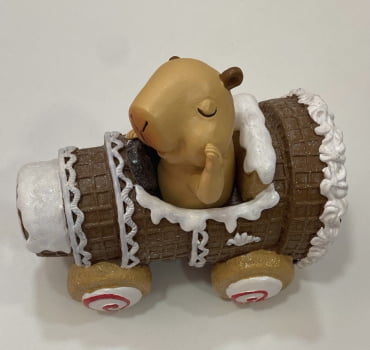 Capivara no carro com LED