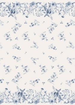 Sarja estampa digital hidrorrepelente barrado silvestre azul 