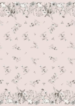 Sarja estampa digital hidrorrepelente barrado silvestre rosa 