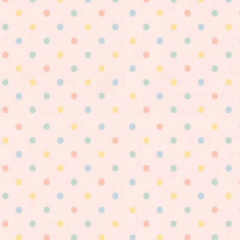 Tricoline estampa digital bolinhas coloridas fundo rosa