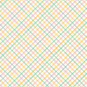 Tricoline estampa digital xadrez enviesado Páscoa 